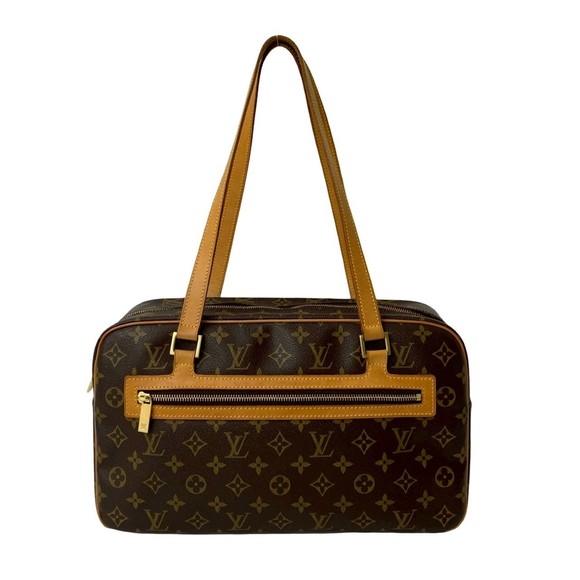LOUIS VUITTON Brown Monogram Leather Shoulder Bag - Picture 1 of 10